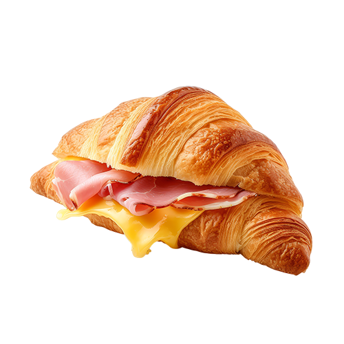 Ham and cheese croissant