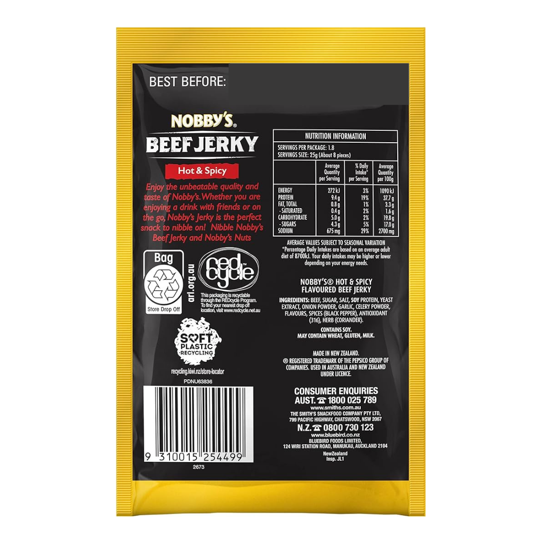 Beef jerky hot & spicy 45 g