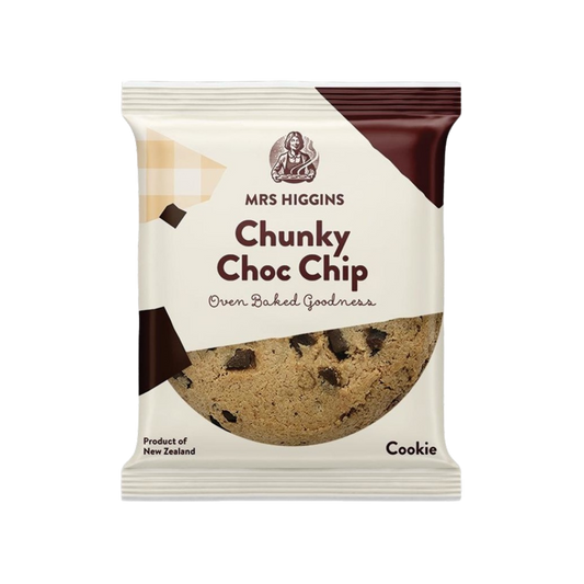 Mrs Higgins choc chip cookie